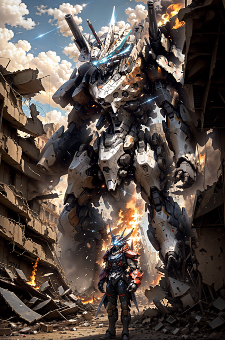 00531-1890108229-masterpiece, best quality, mecha, no humans, black armor, blue eyes, science fiction, fire, laser canon beam, war, conflict, des.png